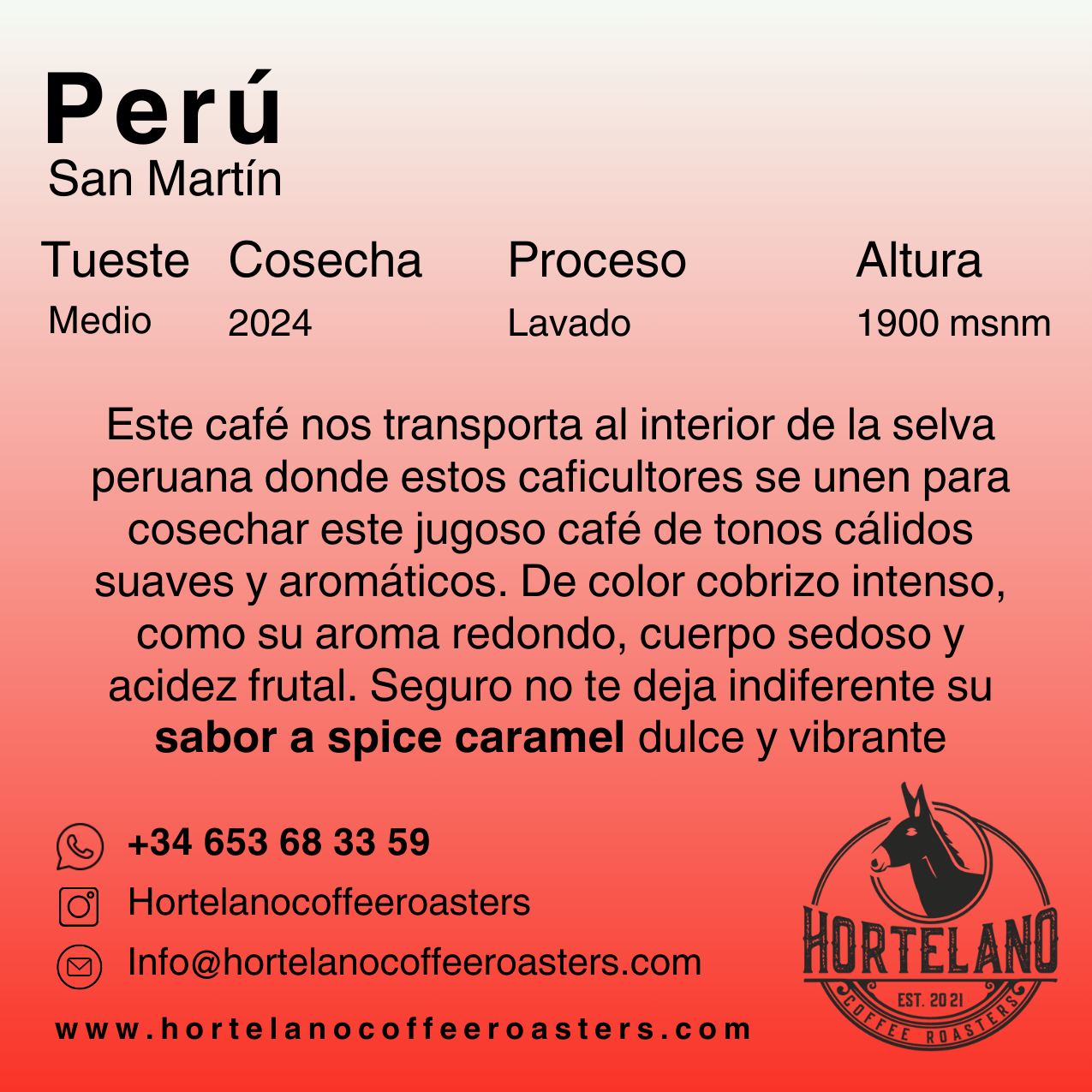 Café de Perú – Cooperativa Alto Mayo, San Martín | Hortelano Coffee
