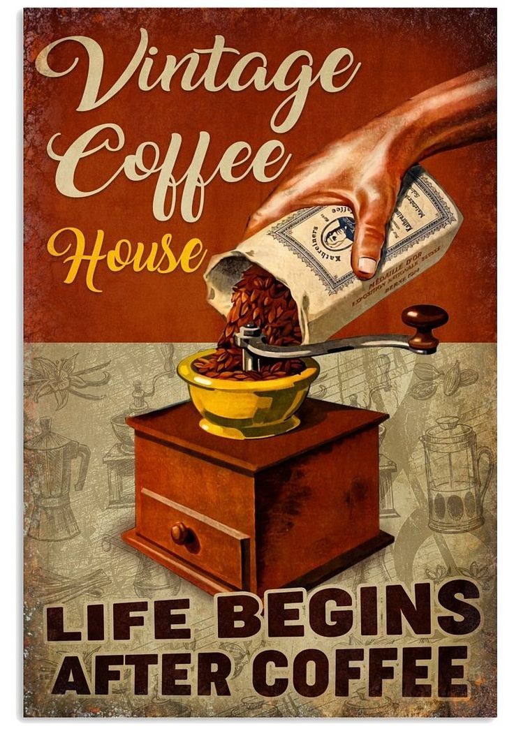 Anuncio antiguo de café