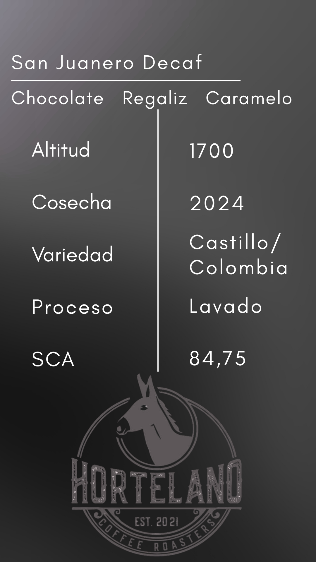 Café Descafeinado de Colombia – San Juanero | Hortelano Coffee